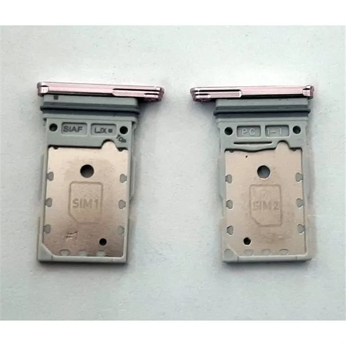 Soporte o bandeja dual sim rosa para Samsung Galaxy S23 Plus SM-S916 calidad premium