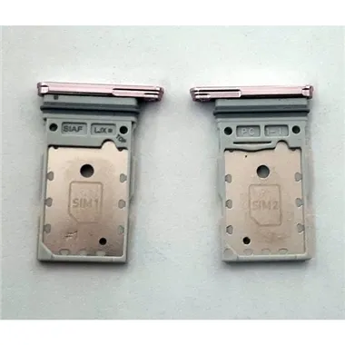 Soporte o bandeja dual sim rosa para Samsung Galaxy S23 Plus SM-S916 calidad premium