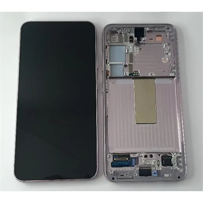 Pantalla lcd para Samsung Galaxy S23 SM-S911B mas tactil negro mas marco lavanda Service Pack GH82-30481D GH82-3048