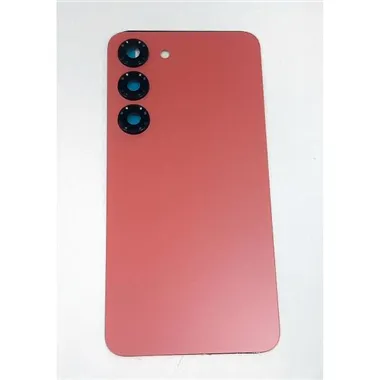 Tapa trasera o tapa bateria roja para Samsung Galaxy S23 SM-S911 mas cubierta camara