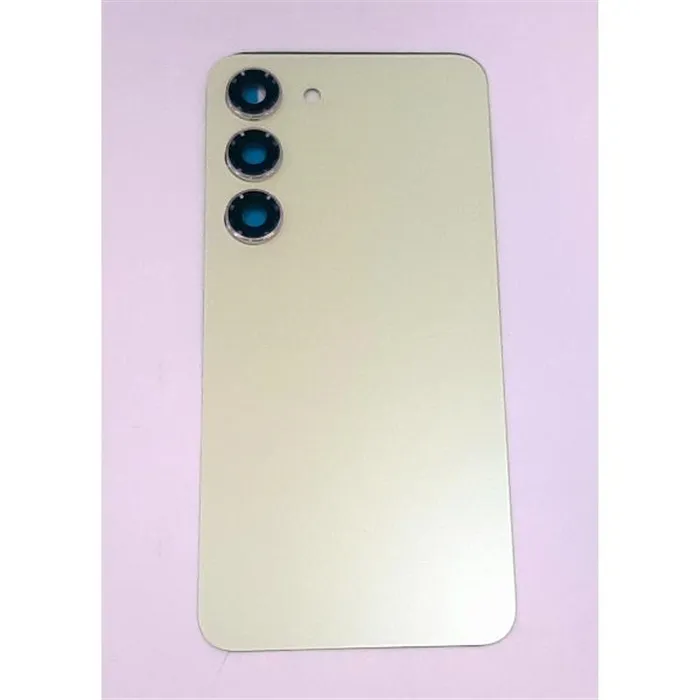 Tapa trasera o tapa bateria amarilla para Samsung Galaxy S23 SM-S911 mas cubierta camara