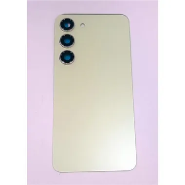 Tapa trasera o tapa bateria amarilla para Samsung Galaxy S23 SM-S911 mas cubierta camara