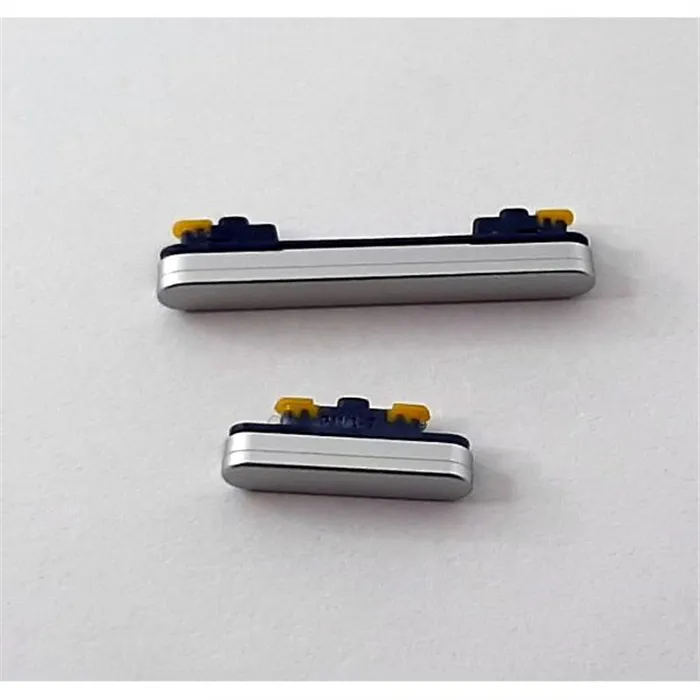 Set 2 botones plata para Samsung Galaxy S23 FE S711 calidad premium
