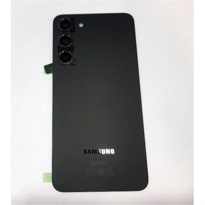Tapa trasera o tapa bateria negra para Samsung Galaxy S23 Plus SM-S916 GH82-30388A mas cubierta camara Service Pack
