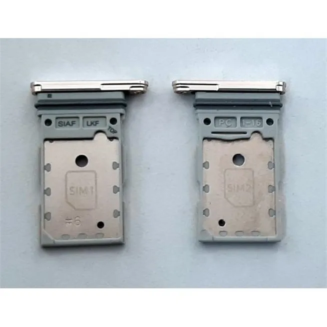 Soporte o bandeja dual sim dorada para Samsung Galaxy S23 Plus SM-S916 calidad premium