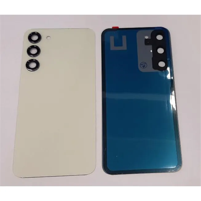 Tapa trasera o tapa bateria amarilla para Samsung Galaxy S23 Plus SM-S916 mas cubierta camara