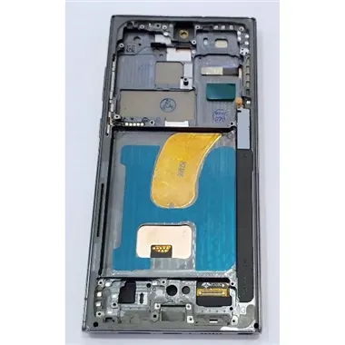 Pantalla TFT para Samsung Galaxy S23 Ultra S918B mas tactil negro con marco verde compatible