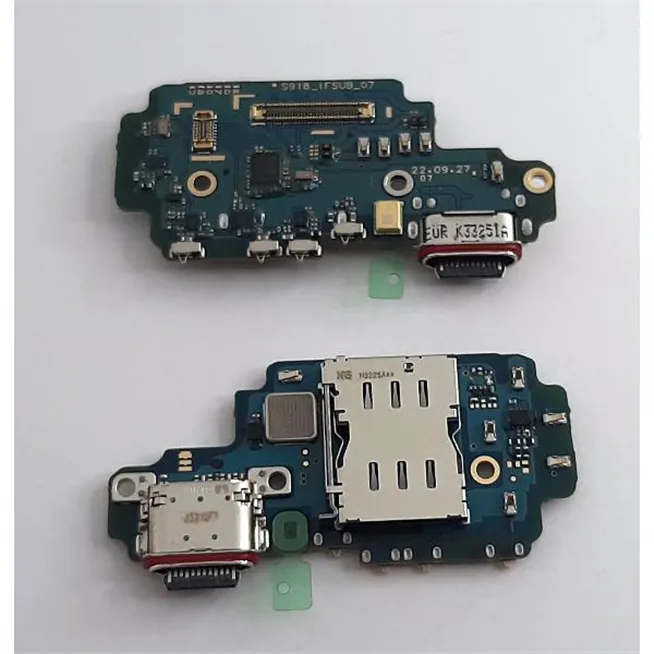 Flex puerto carga mas lector sim para Samsung Galaxy S23 Ultra SM-S918 GH96-15621A Service Pack