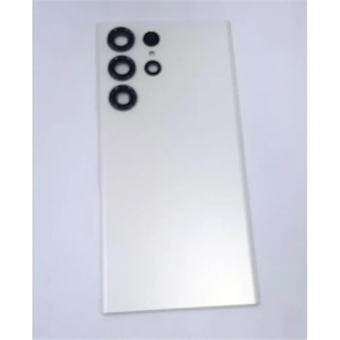 Tapa trasera o tapa bateria blanca para Samsung Galaxy S23 Ultra SM-S918 mas cubierta camara