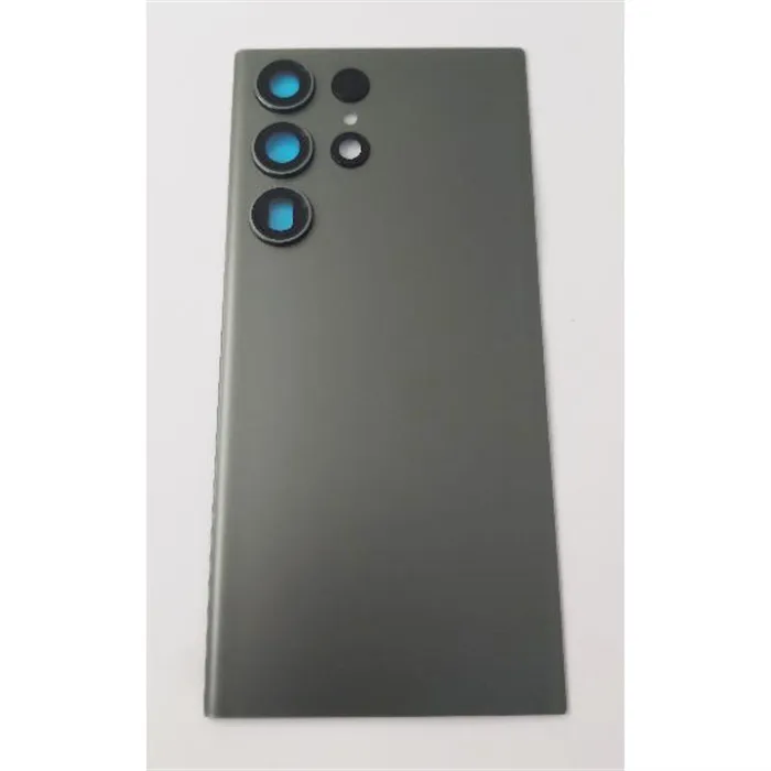 Tapa trasera o tapa bateria verde oscura mas cubierta camara para Samsung Galaxy S23 Ultra SM-S918 calidad premium