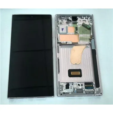 Pantalla lcd para Samsung Galaxy S23 Ultra SM-S918 GH82-30466D mas tactil negro mas marco lavanda Service Pack