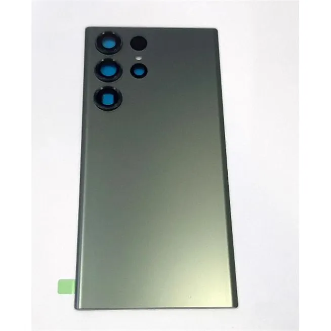 Tapa trasera o tapa bateria verde oscuro para Samsung Galaxy S23 Ultra SM-S918 mas cubierta camara