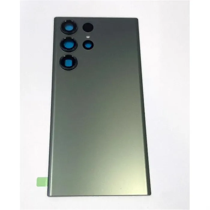Tapa trasera o tapa bateria verde oscuro para Samsung Galaxy S23 Ultra SM-S918 mas cubierta camara