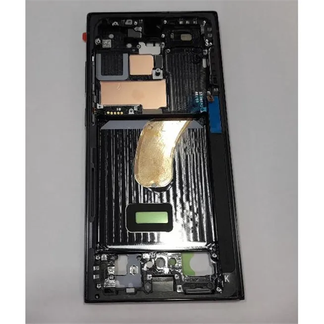Carcasa central o marco negro para Samsung Galaxy S23 Ultra SM-S918 GH96-15833A Service Pack