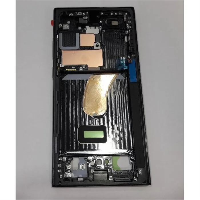 Carcasa central o marco negro para Samsung Galaxy S23 Ultra SM-S918 GH96-15833A Service Pack