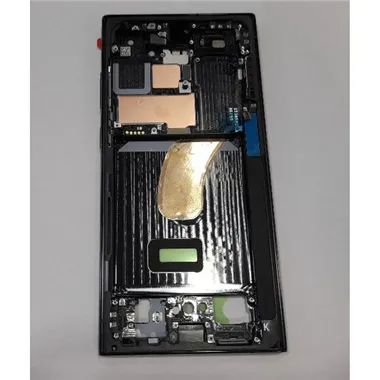 Carcasa central o marco negro para Samsung Galaxy S23 Ultra SM-S918 GH96-15833A Service Pack