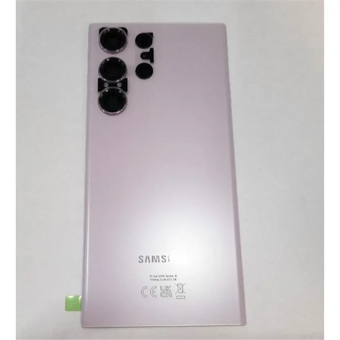 Tapa trasera o tapa bateria lavanda para Samsung Galaxy S23 Ultra SM-S918 GH82-30400D mas cubierta camara Service P
