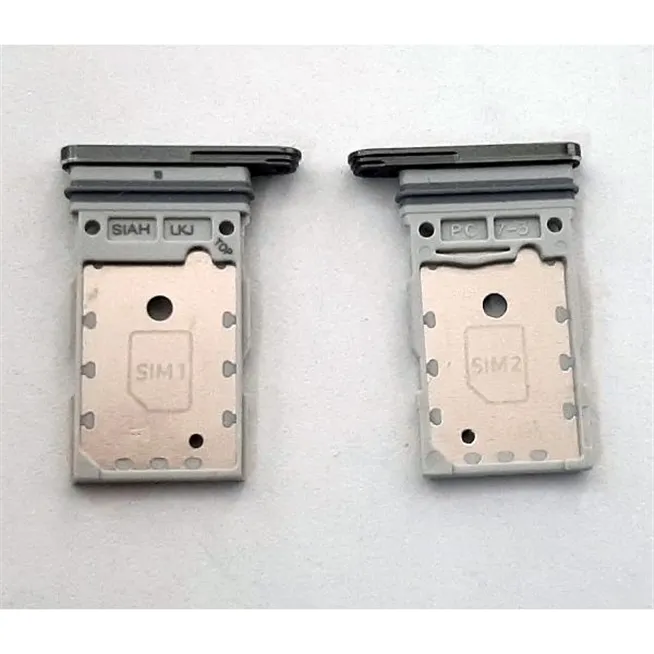 Soporte o bandeja dual sim gris para Samsung Galaxy S23 Ultra SM-S918 calidad premium