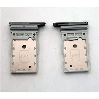 Soporte o bandeja dual sim gris para Samsung Galaxy S23 Ultra SM-S918 calidad premium