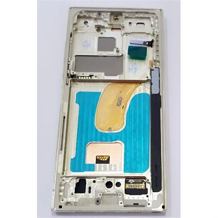 Pantalla TFT para Samsung Galaxy S23 Ultra S918B mas tactil negro con marco dorado compatible