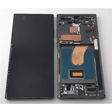 Pantalla oled para Samsung Galaxy S23 Ultra SM-S918 mas tactil negro mas marco verde compatible