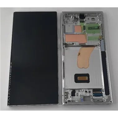 Pantalla lcd para Samsung Galaxy S23 Ultra SM-S918 mas tactil negro mas marco azul claro Service Pack GH82-30465G G