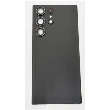 Tapa trasera o tapa bateria negra para Samsung Galaxy S23 Ultra SM-S918 mas cubierta camara