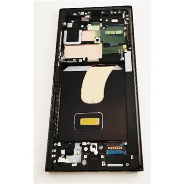 Pantalla LCD mas tactil negro para Samsung Galaxy S23 ultra 5G SM-s918B GH82-30465E mas marco gris grafito Service