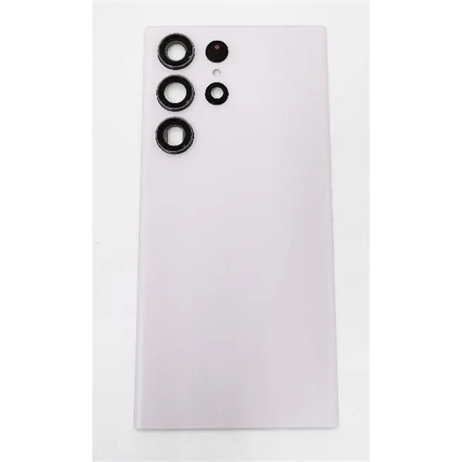 Tapa trasera o tapa bateria purpura para Samsung Galaxy S23 Ultra SM-S918 mas cubierta camara