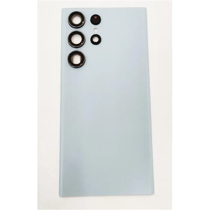 Tapa trasera o tapa bateria azul para Samsung Galaxy S23 Ultra SM-S918 mas cubierta camara