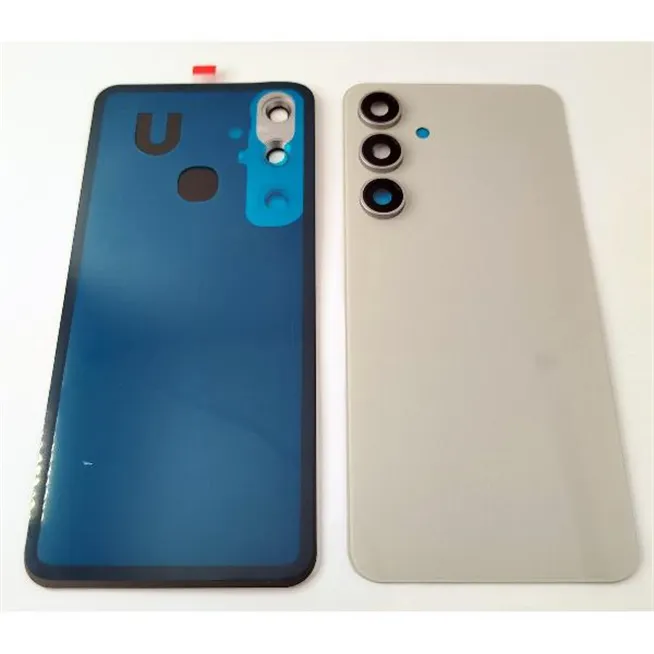 Tapa trasera o tapa bateria dorada para Samsung Galaxy S24 FE 5G S721 con cristal de camara