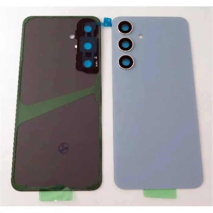 Tapa trasera o tapa bateria azul para Samsung Galaxy S24 S921 con lente de camara