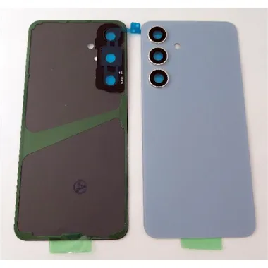Tapa trasera o tapa bateria azul para Samsung Galaxy S24 S921 con lente de camara