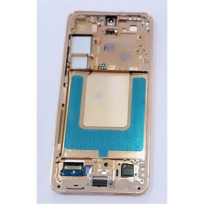 Pantalla lcd para Samsung Galaxy S24 S921 mas tactil negro con marco naranja calidad premium