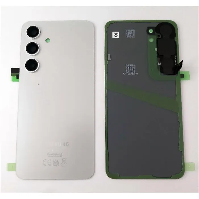 Tapa trasera o tapa bateria gris para Samsung Galaxy S24 SM-S921B GH82-33101B Service Pack