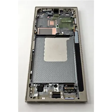 Pantalla lcd para Samsung Galaxy S24 Ultra SM-S928B mas tactil negro con marco amarillo GH82-33396C Service Pack
