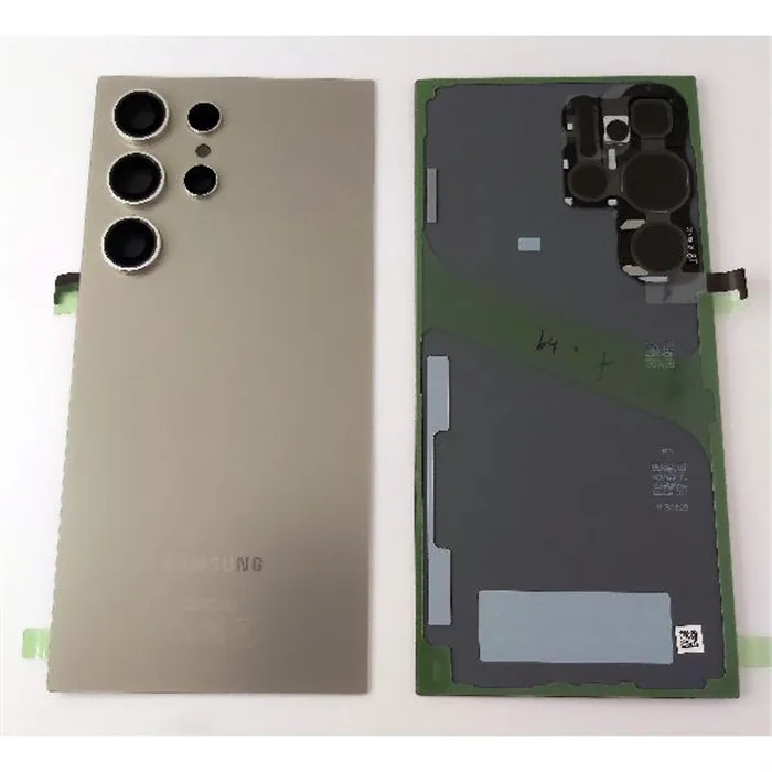 Tapa trasera o tapa bateria gris para Samsung Galaxy S24 Ultra SM-S928B GH82-33349A Service Pack