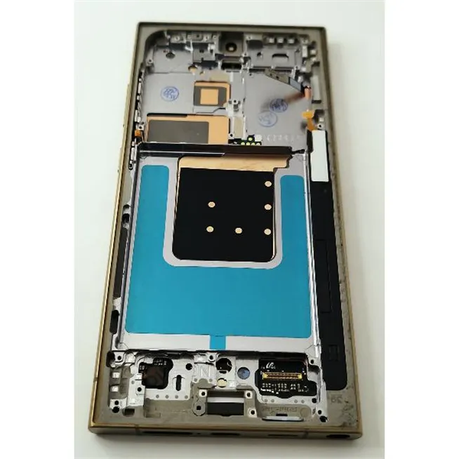 Pantalla lcd para Samsung Galaxy S24 Ultra S928 mas tactil negro con marco naranja calidad premium