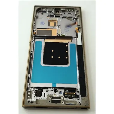 Pantalla lcd para Samsung Galaxy S24 Ultra S928 mas tactil negro con marco naranja calidad premium