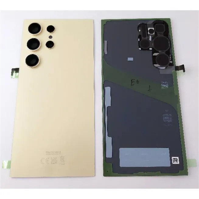 Tapa trasera o tapa bateria amarilla para Samsung Galaxy S24 Ultra SM-S928B GH82-33349C Service Pack