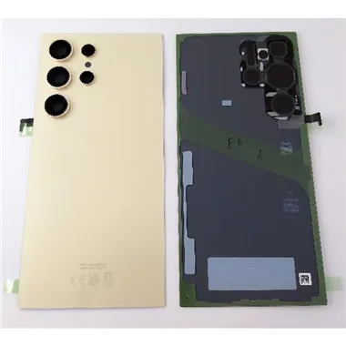 Tapa trasera o tapa bateria amarilla para Samsung Galaxy S24 Ultra SM-S928B GH82-33349C Service Pack