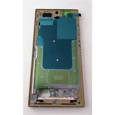 Carcasa central o marco amarillo para Samsung Galaxy S24 Ultra SM-S928B GH82-33399C Service Pack