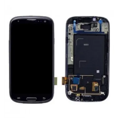Samsung Galaxy i9300 táctil+lcd+marco negro premium