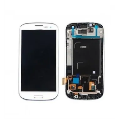 Samsung Galaxy s3 i9300 táctil+lcd+marco blanco premium