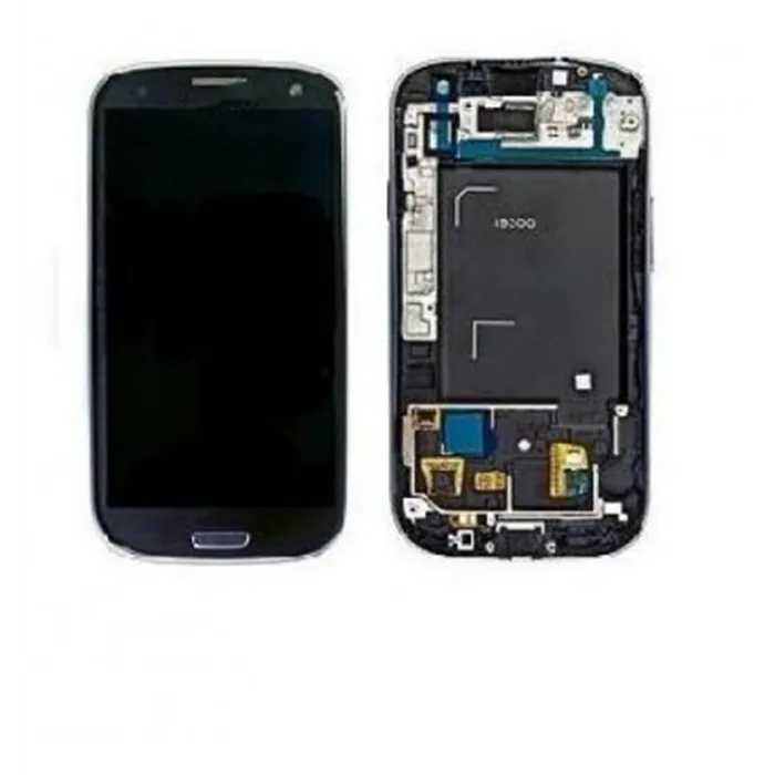 Samsung Galaxy s3 i9300 táctil+lcd+marco gris premium