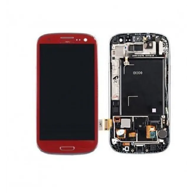Samsung Galaxy s3 i9300 táctil+lcd+digitalizador rojo premium