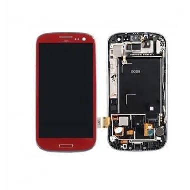 Samsung Galaxy s3 i9300 táctil+lcd+digitalizador rojo premium