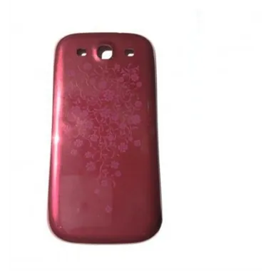 Samsung Galaxy S3 I9300 Tapa Batería roja flores