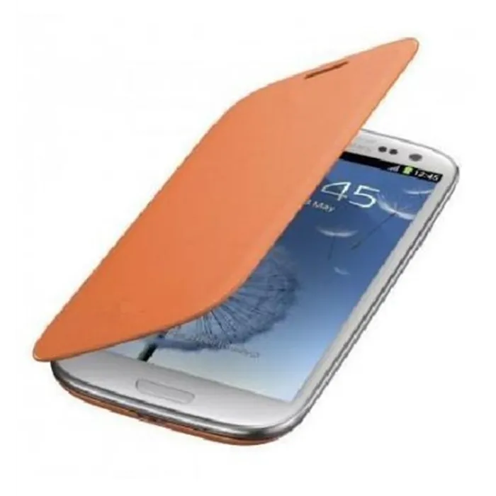 Samsung Galaxy S4 I9500 I9505 Flip cover naranja