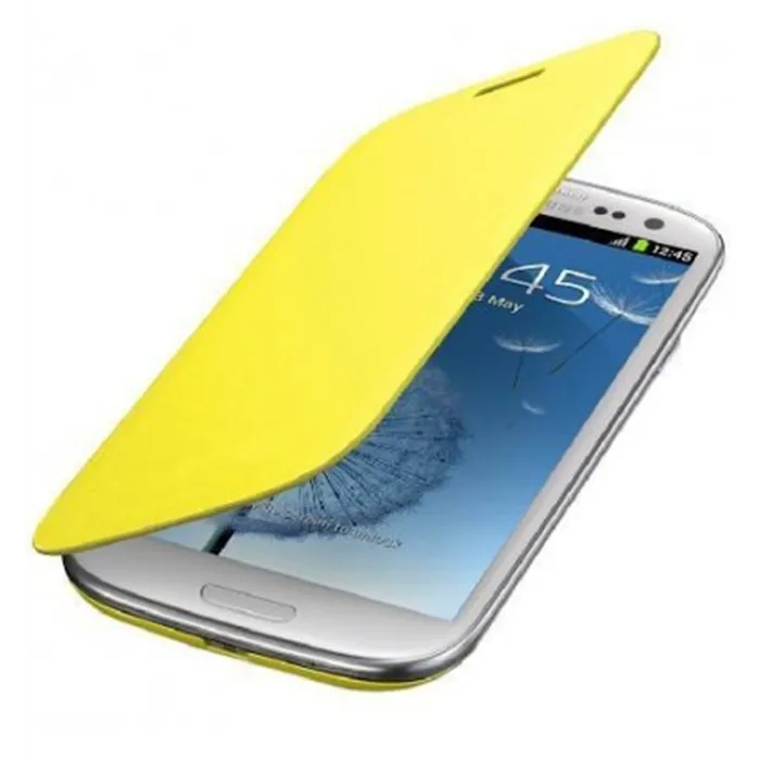 Samsung Galaxy S4 I9500 I9505 Flip cover Amarillo